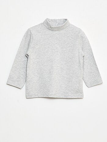 Camiseta interior de cuello alto lisa