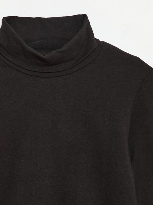 Camiseta interior de cuello alto lisa - Kiabi