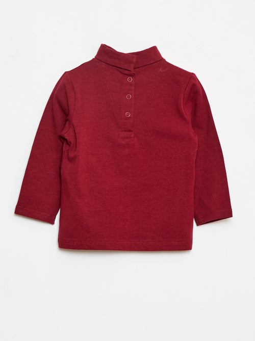 Camiseta interior de cuello alto lisa - Kiabi