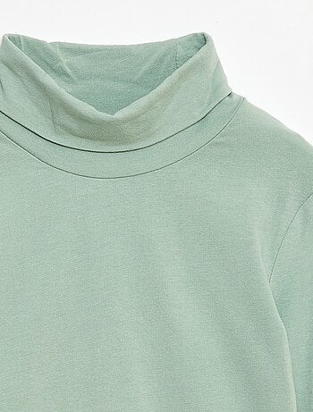 Camiseta interior de cuello alto lisa
