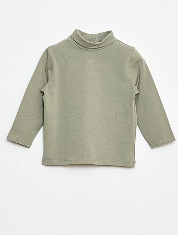Camiseta interior de cuello alto lisa