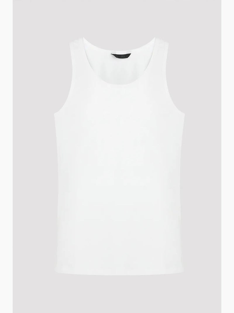 Camiseta interior de hombre con tirantes anchos, 2 unidades penti Blanco - Kiabi
