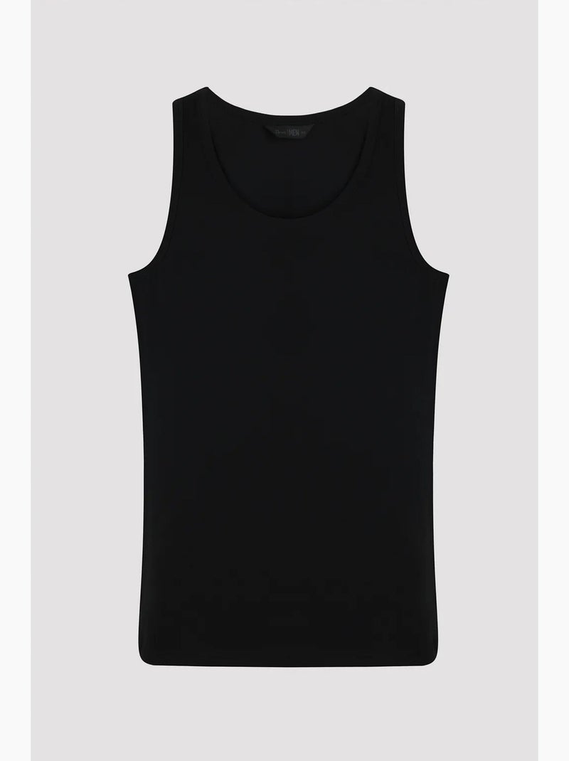 Camiseta interior de hombre con tirantes anchos, 2 unidades penti Negro Blanco - Kiabi