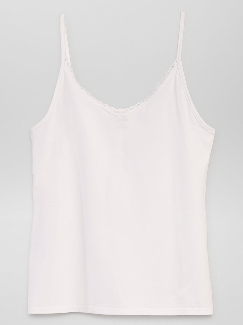 Camiseta interior de tirantes finos BEIGE - Kiabi