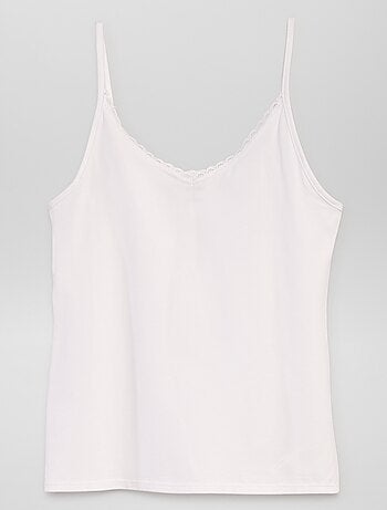 Camiseta interior de tirantes finos