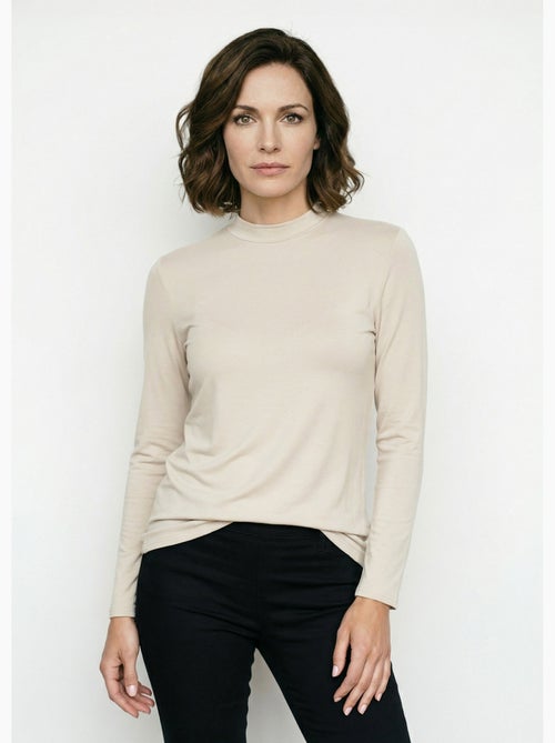 Camiseta interior elástica con cuello alto - Afibel - Kiabi