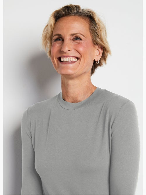 Camiseta interior elástica con cuello alto - Afibel - Kiabi