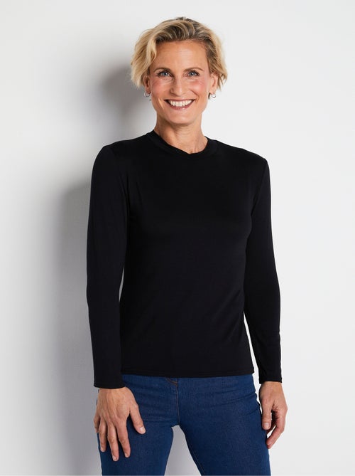 Camiseta interior elástica con cuello alto - Afibel - Kiabi