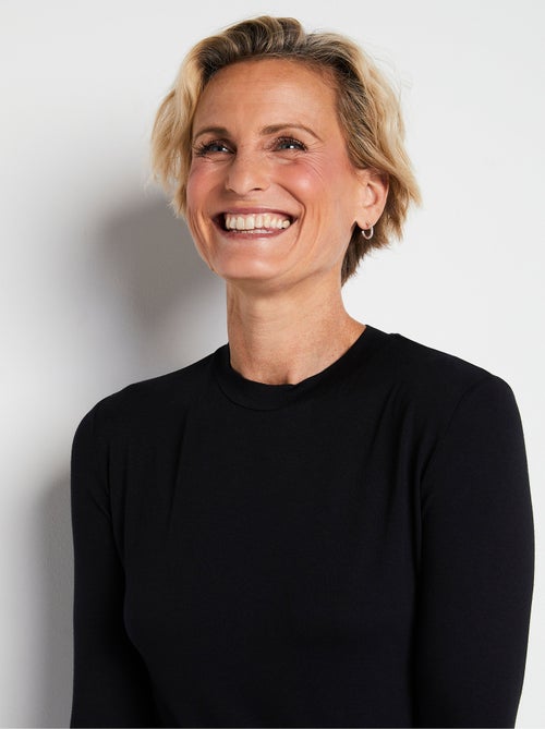 Camiseta interior elástica con cuello alto - Afibel - Kiabi