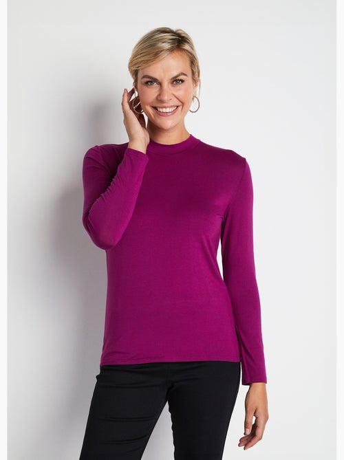 Camiseta interior elástica con cuello alto - Afibel - Kiabi