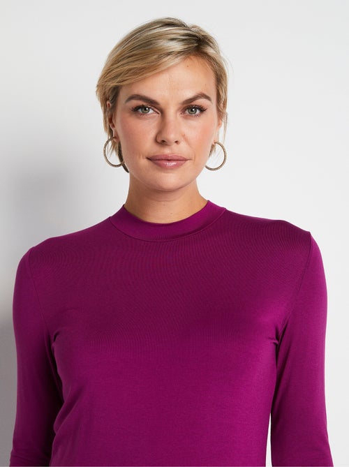 Camiseta interior elástica con cuello alto - Afibel - Kiabi