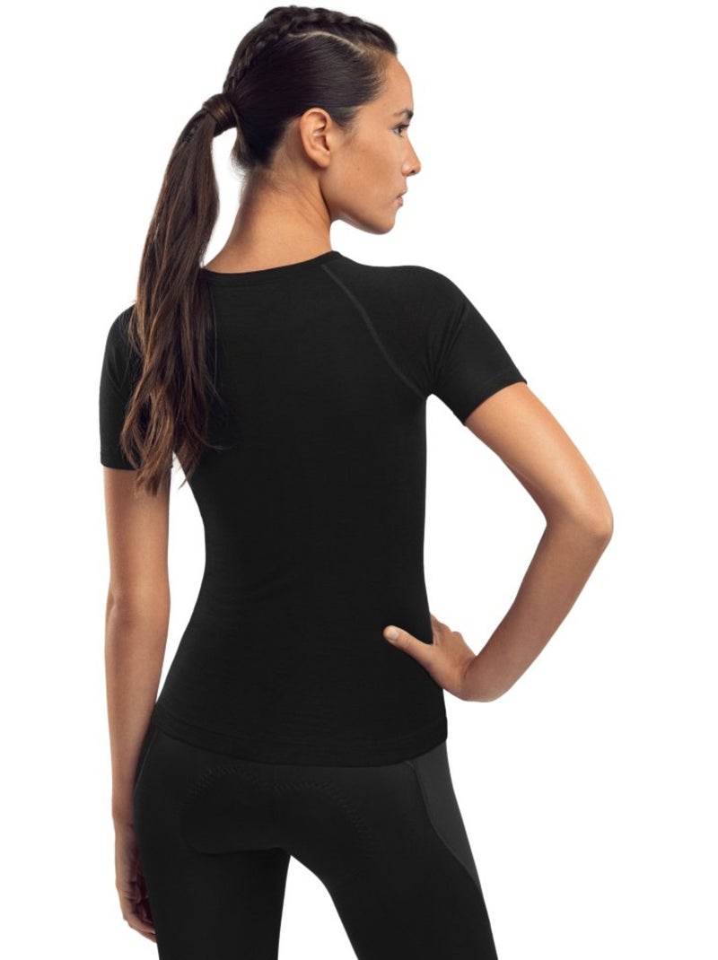 Camiseta interior lana mujer ciclismo mujer srx premium skin Negro - Kiabi