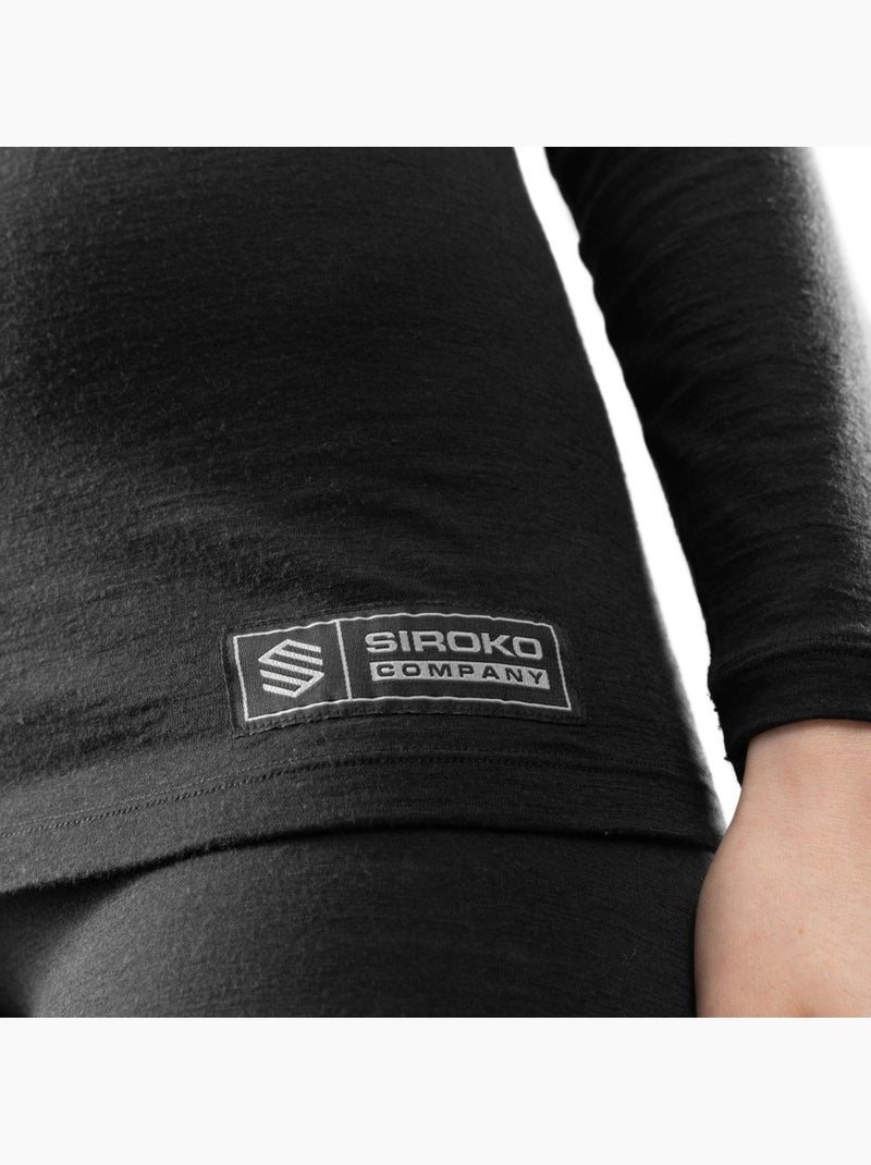 Camiseta interior lana mujer esquí y nieve mujer srx siberia Negro - Kiabi