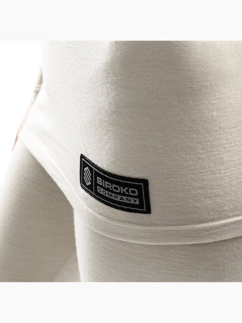 Camiseta interior lana mujer esquí y nieve mujer srx silt Beige - Kiabi