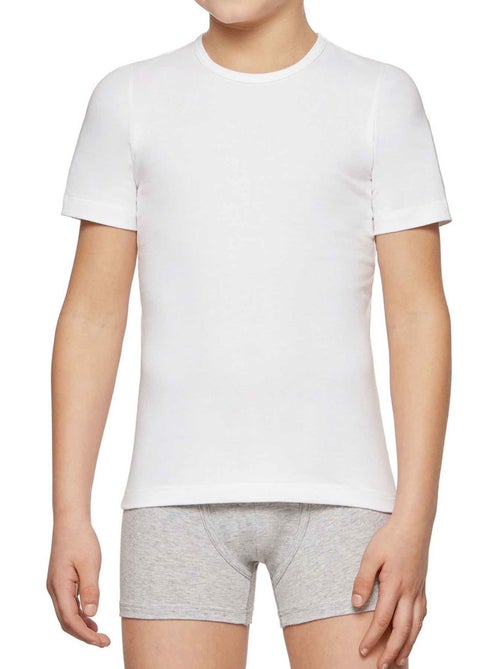 Camiseta interior niño algodón cuello redondo | Impetus - Kiabi
