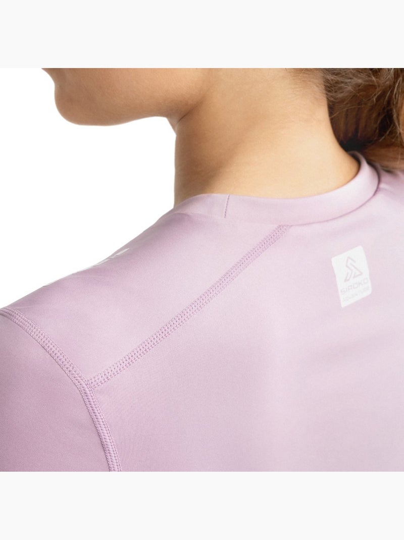 Camiseta interior térmica montaña mujer senderismo mujer spur Rosa - Kiabi