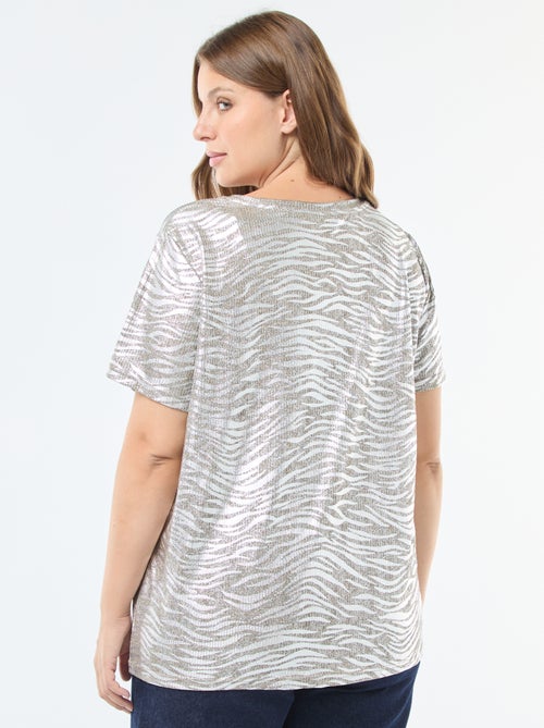 Camiseta iridiscente 'Only Carmakoma' - Kiabi