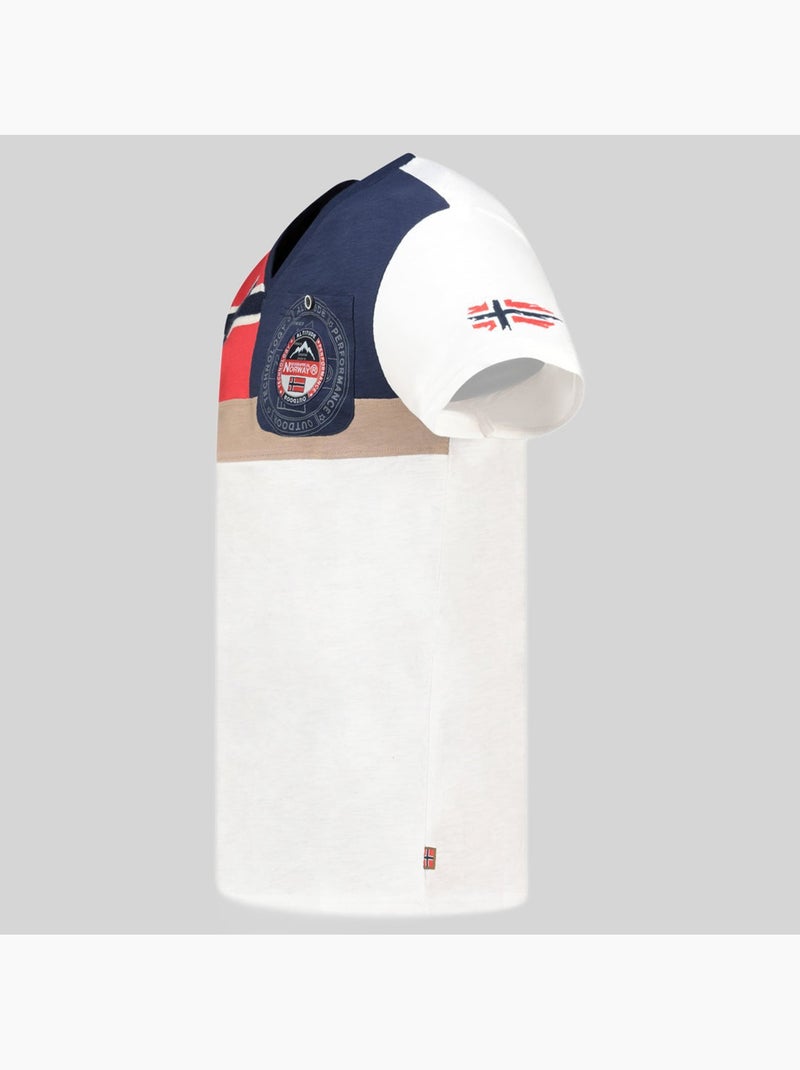 Camiseta j-flag – geographical norway Blanco roto - Kiabi