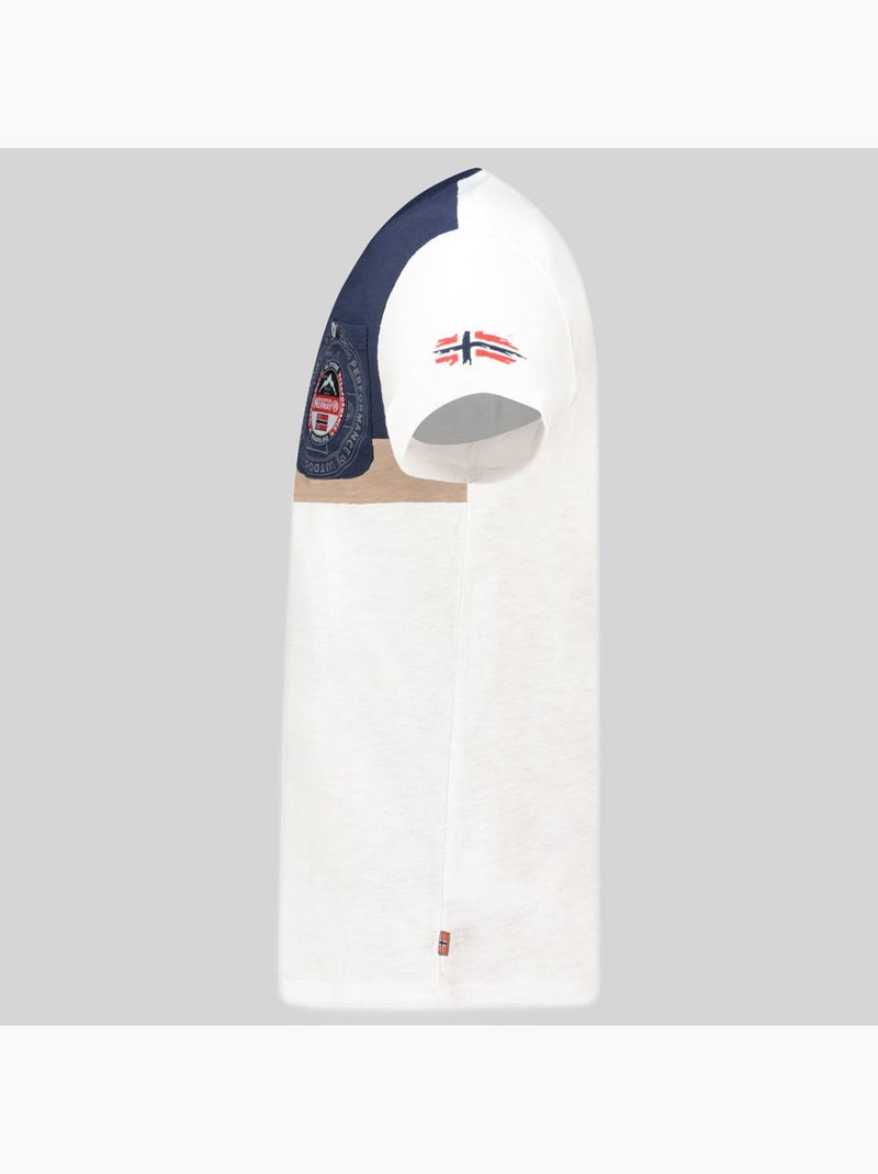 Camiseta j-flag – geographical norway Blanco roto - Kiabi