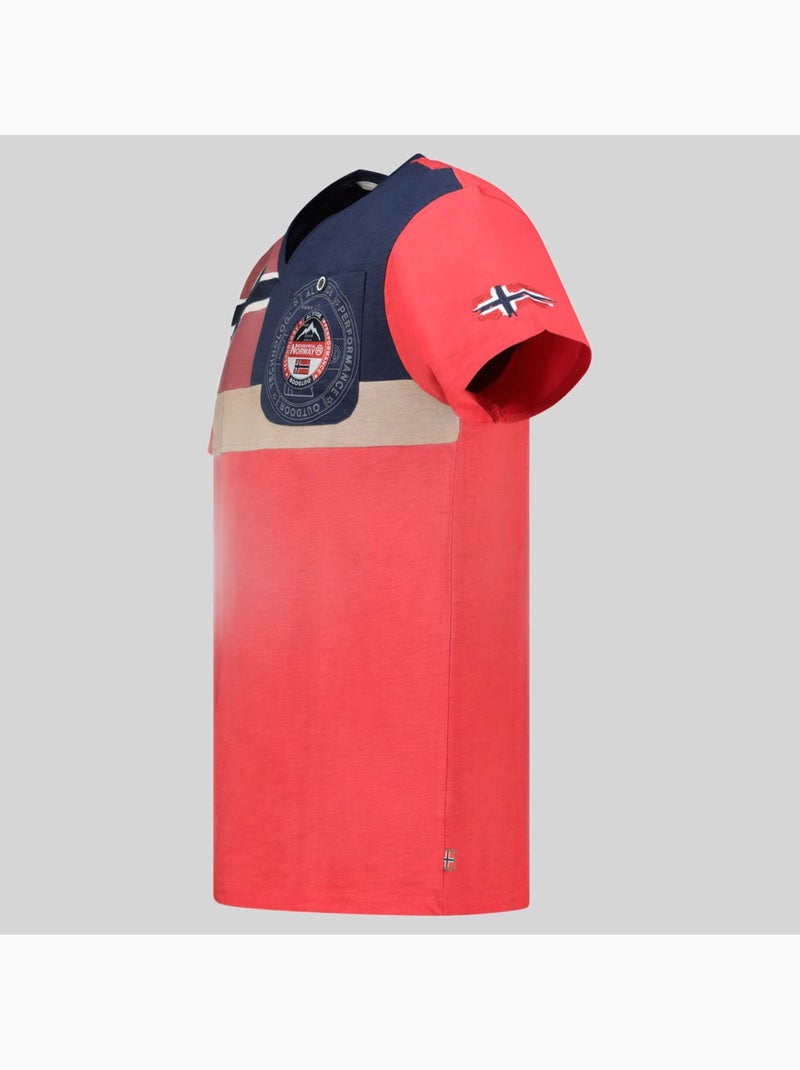 Camiseta j-flag – geographical norway Rojo - Kiabi