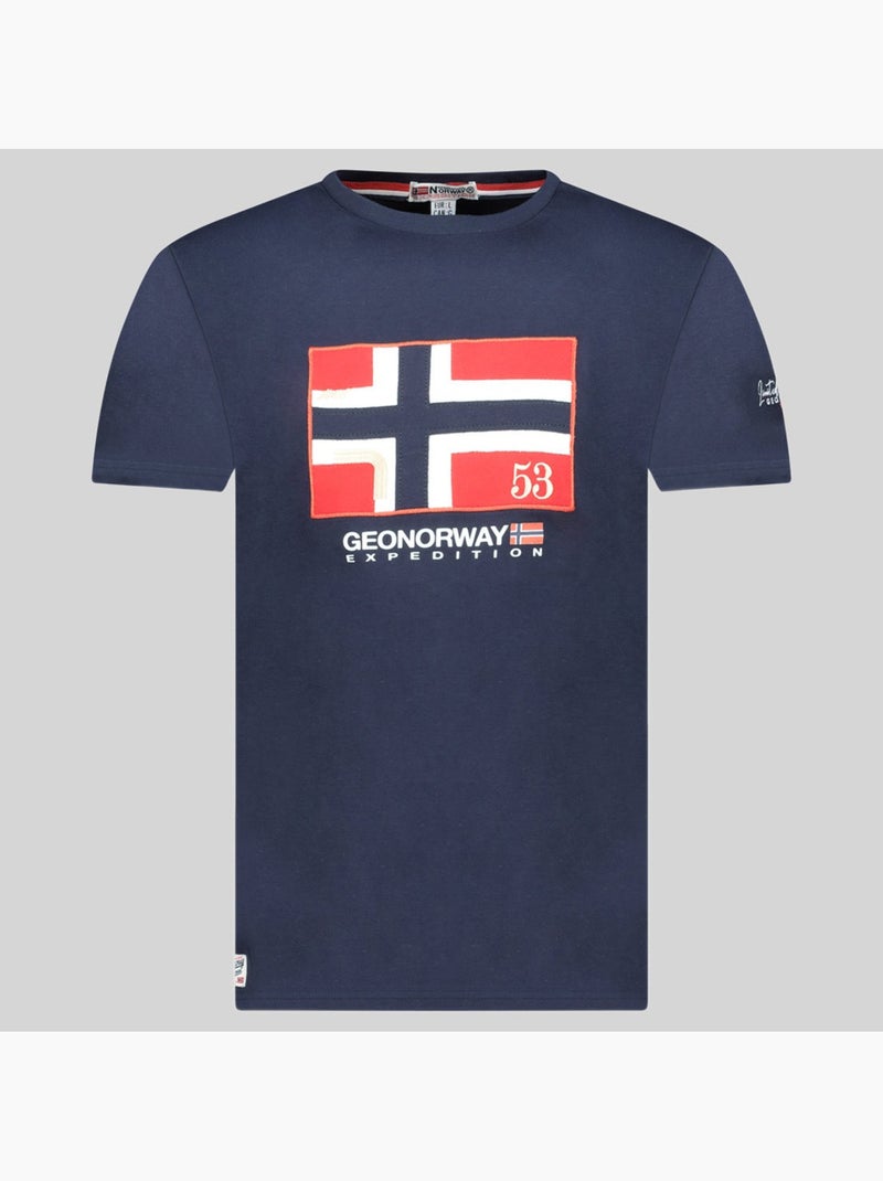 Camiseta j-newflag – geographical norway Azul marino - Kiabi