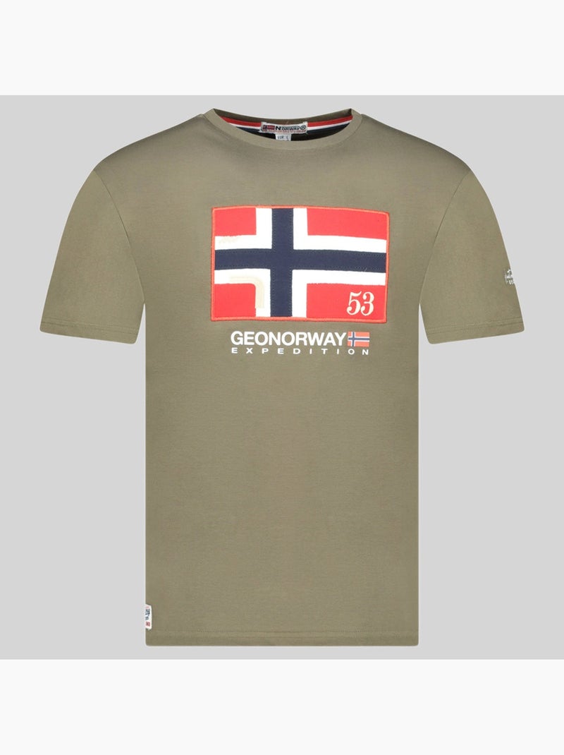 Camiseta j-newflag – geographical norway Caqui - Kiabi
