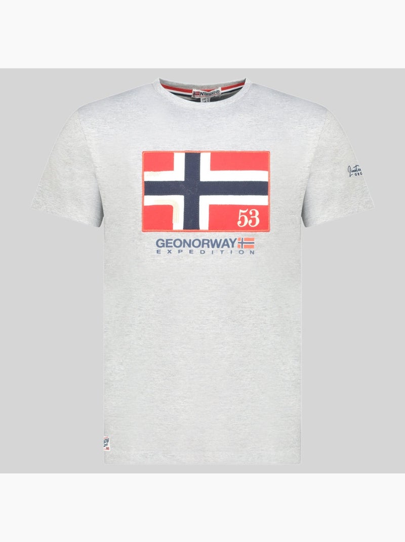 Camiseta j-newflag – geographical norway Gris claro - Kiabi