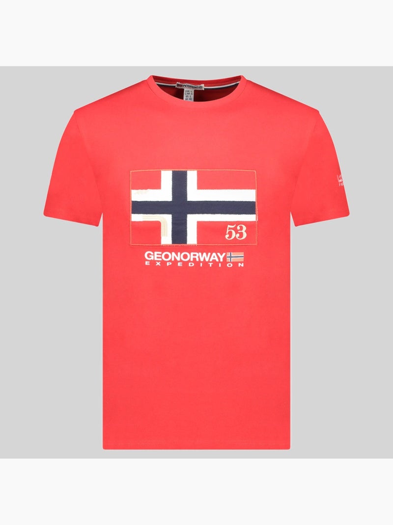 Camiseta j-newflag – geographical norway Rojo - Kiabi