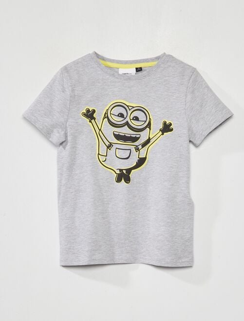 Camiseta jaspeada estampada 'Minions' - Kiabi