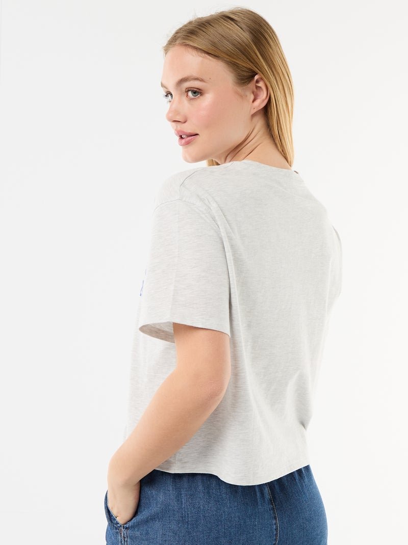 Camiseta jaspeada 'Minnie' Gris - Kiabi