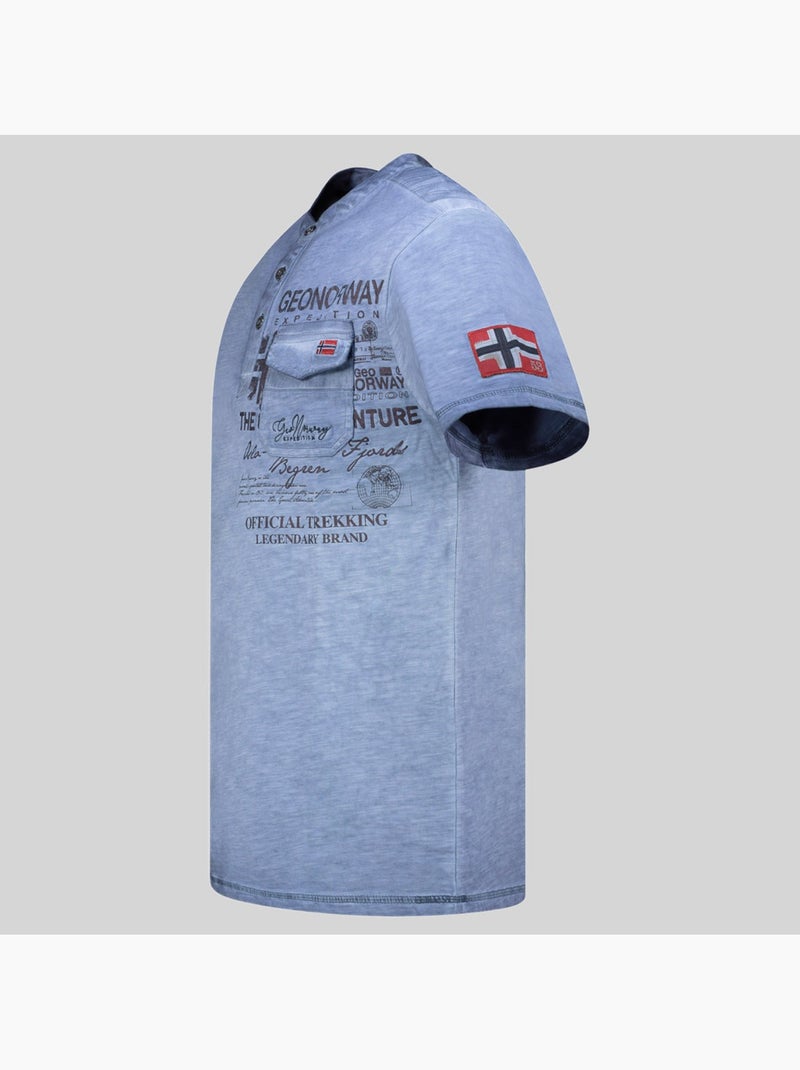 Camiseta jeony – geographical norway Azul - Kiabi