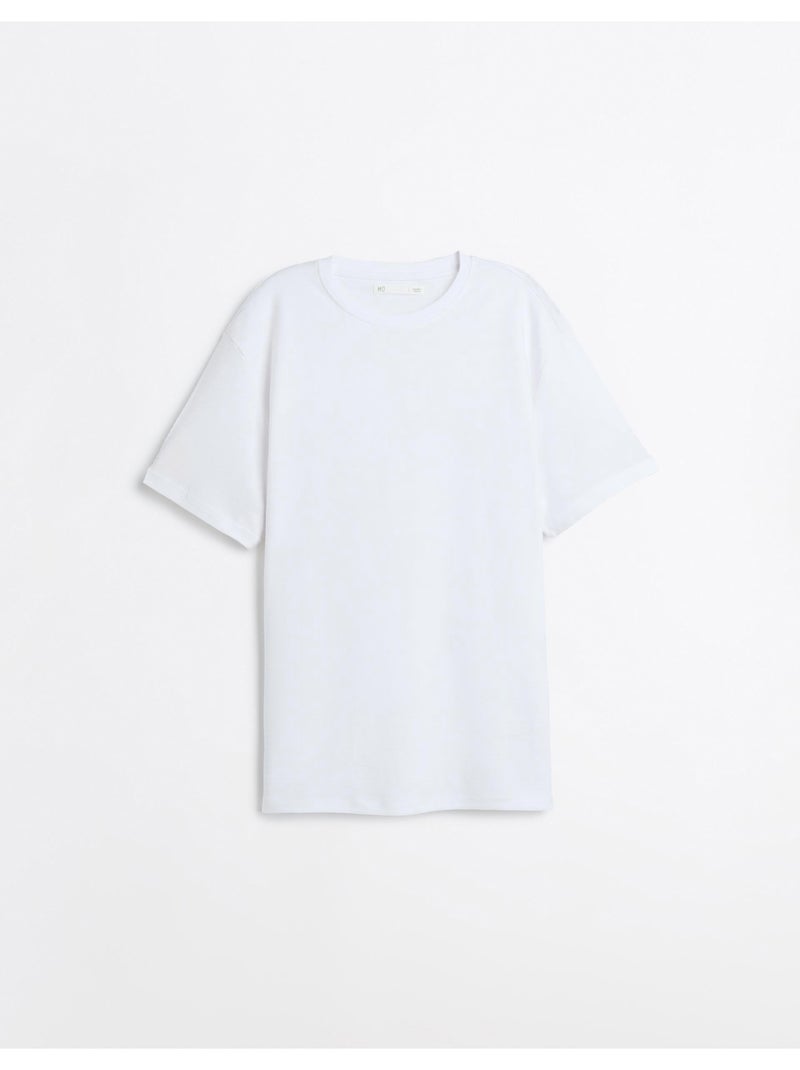 Camiseta jersey de rayas, MO Fashion Blanco - Kiabi