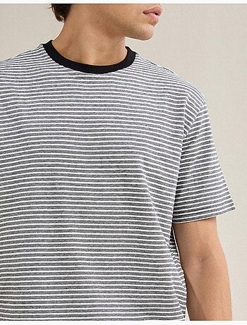 Camiseta jersey de rayas, MO Fashion