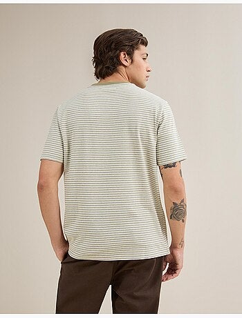Camiseta jersey de rayas, MO Fashion