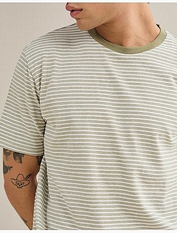 Camiseta jersey de rayas, MO Fashion