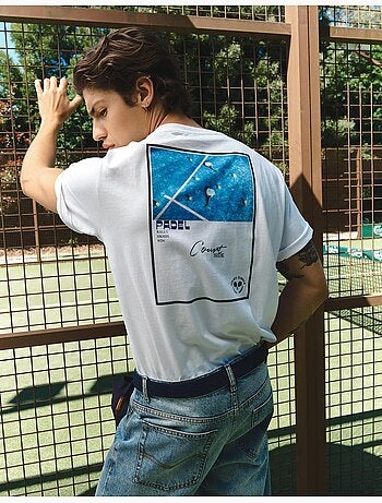 Camiseta jersey estampada, MO Fashion
