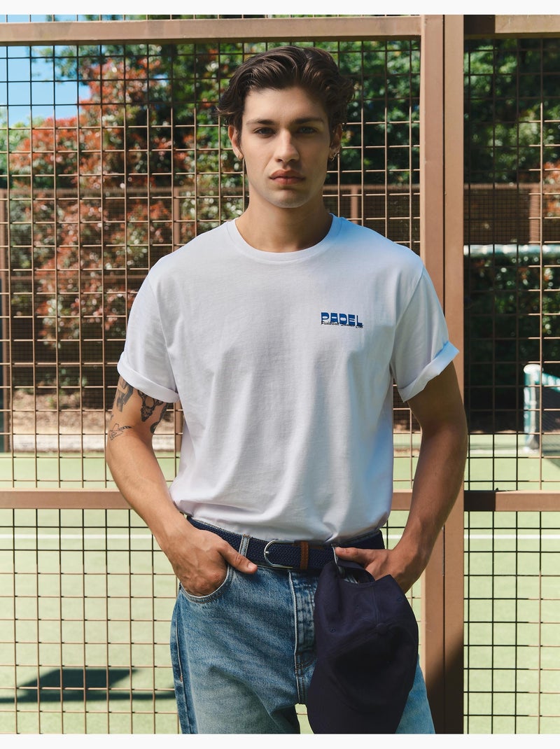 Camiseta jersey estampada, MO Fashion Blanco - Kiabi