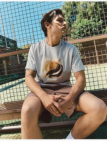 Camiseta jersey estampada, MO Fashion