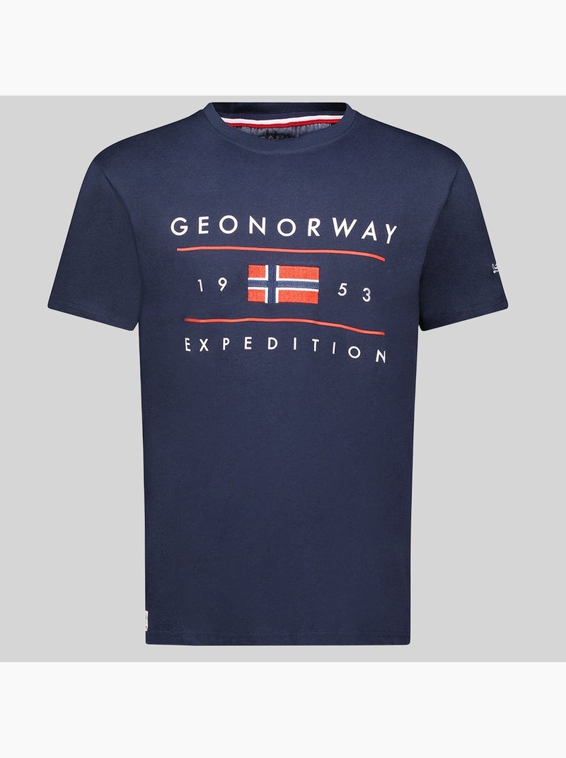 Camiseta jezolo – geographical norway Azul marino - Kiabi