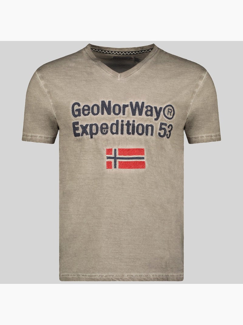 Camiseta jimdo – geographical norway Caqui - Kiabi