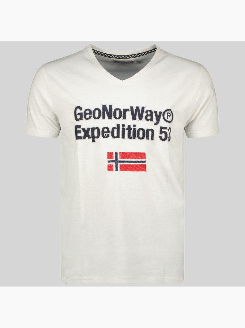Camiseta jimdo – geographical norway Gris claro - Kiabi
