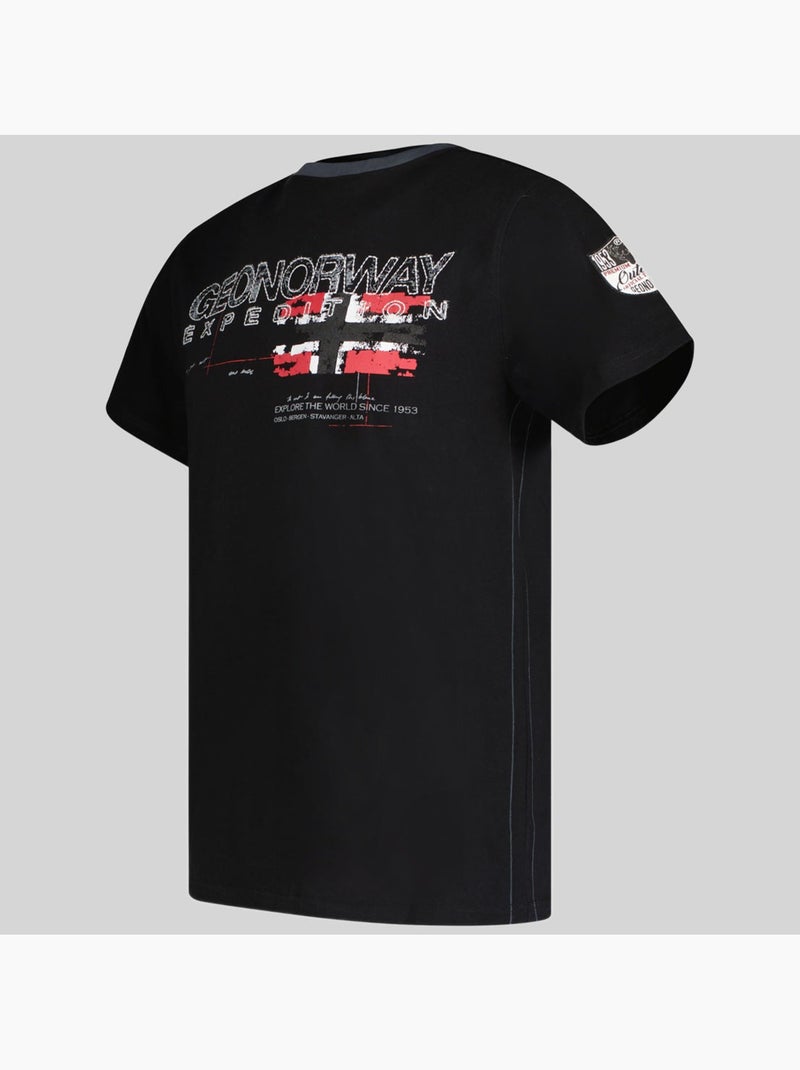 Camiseta jisland – geographical norway Negro - Kiabi