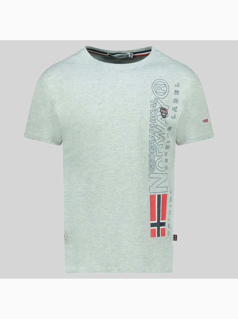 Camiseta jogo – geographical norway Gris claro - Kiabi