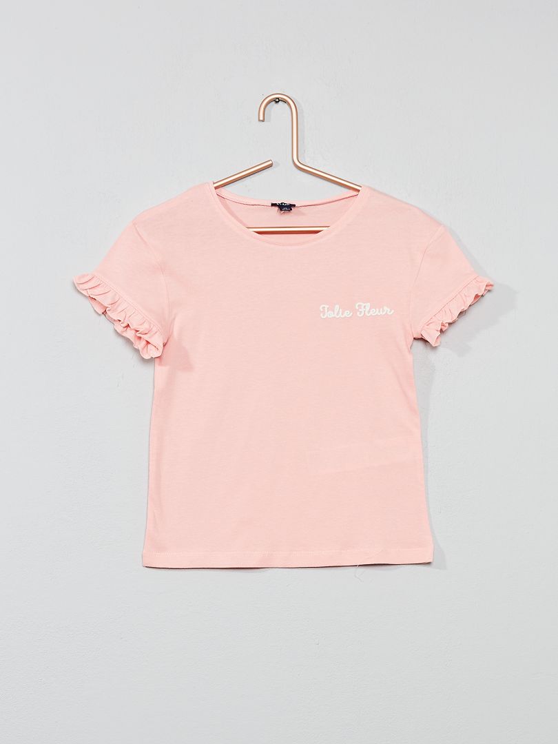 Camiseta 'Jolie Fleur' ROSA - Kiabi