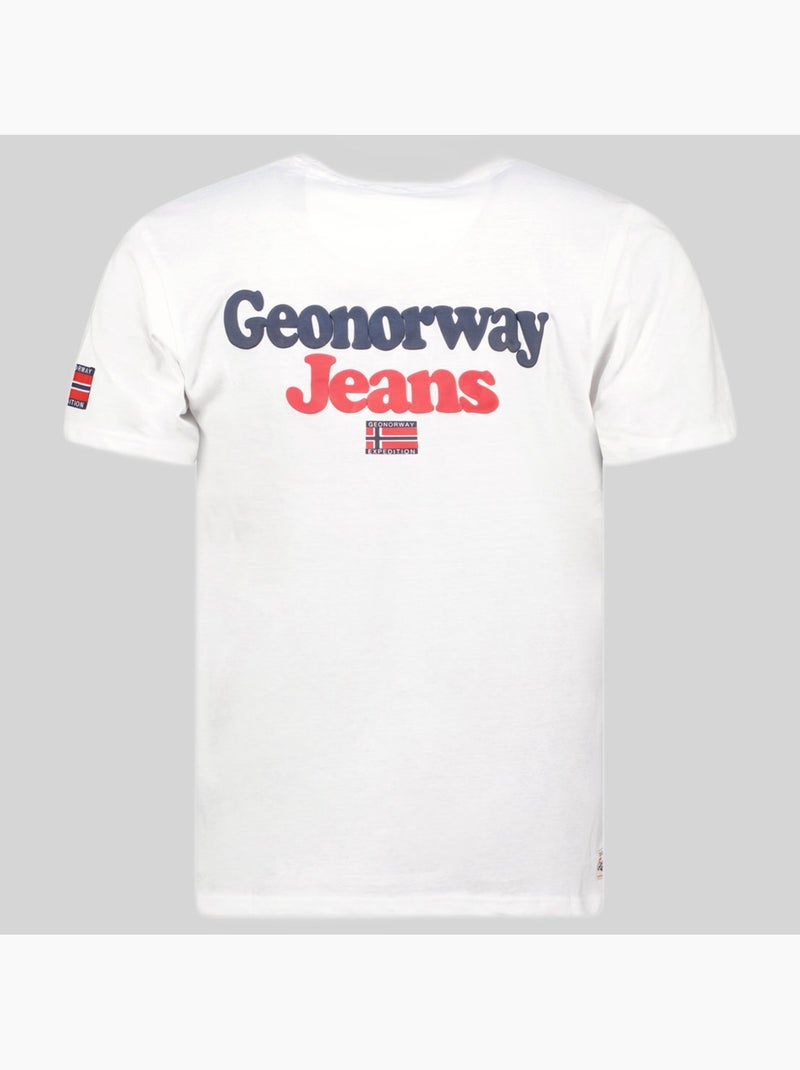 Camiseta joupper – geographical norway Blanco - Kiabi