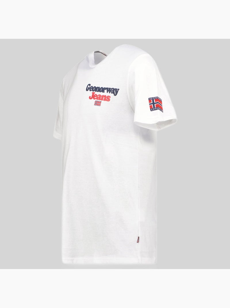 Camiseta joupper – geographical norway Blanco - Kiabi