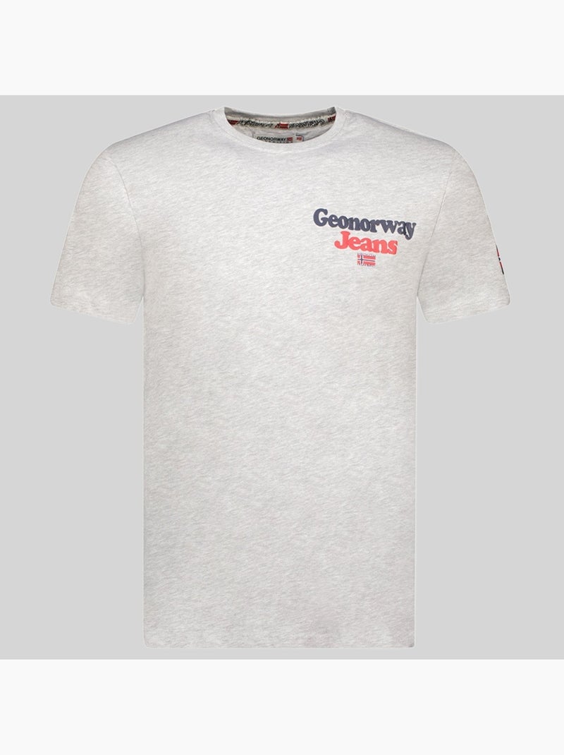 Camiseta joupper – geographical norway Gris claro - Kiabi