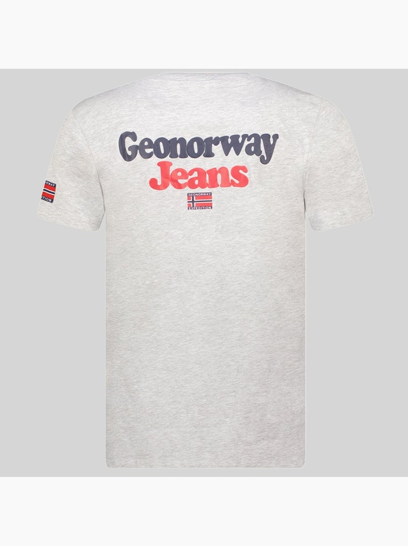 Camiseta joupper – geographical norway Gris claro - Kiabi