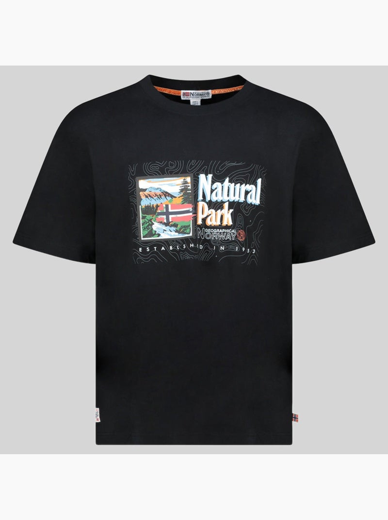 Camiseta jpark – geographical norway Negro - Kiabi