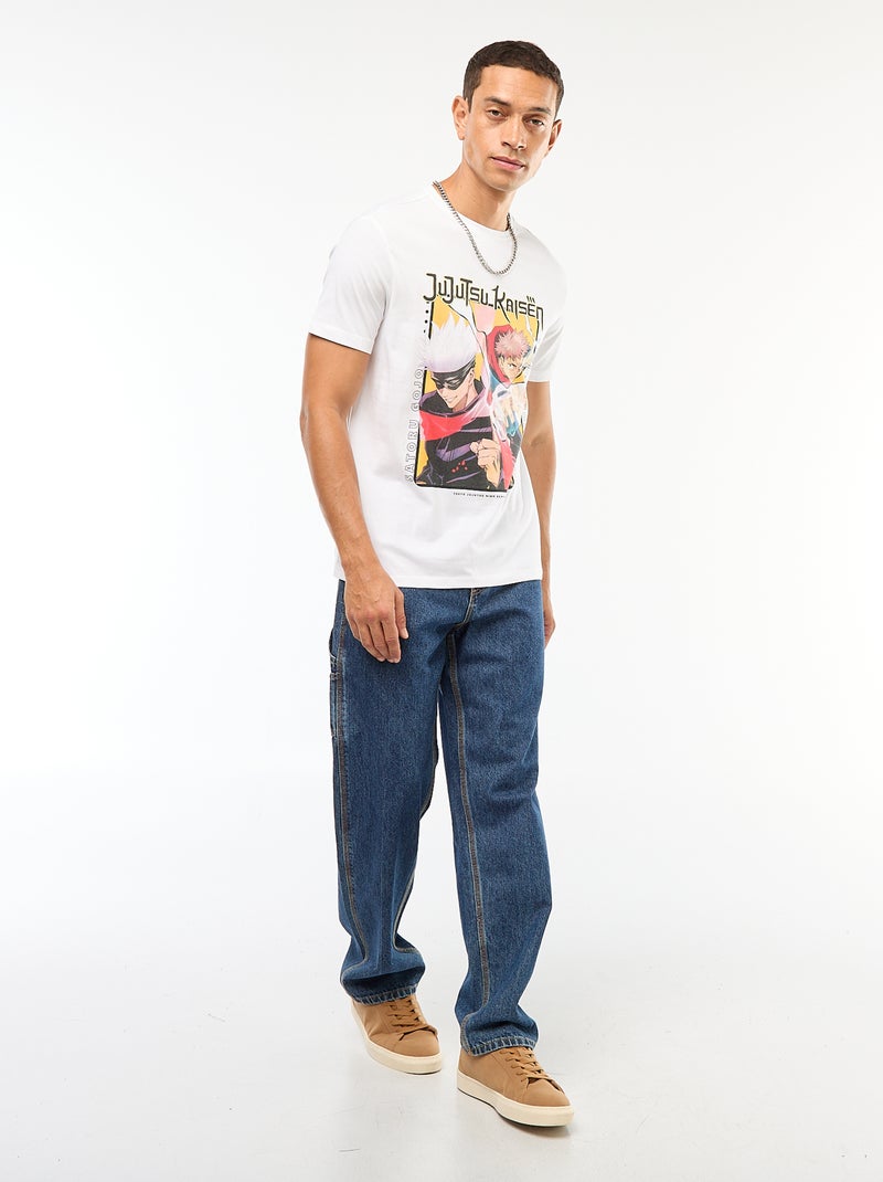 Camiseta 'Jujutsu Kaisen' de algodón Blanco - Kiabi